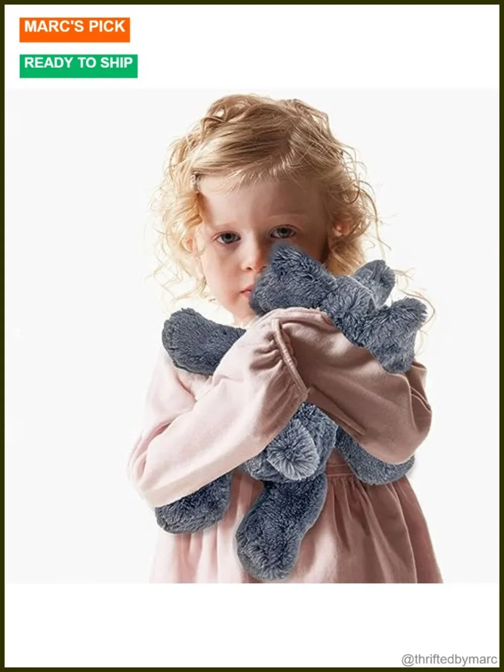 Weighted Stuffed Elephant Plush Toy 16 inch 2 lbs - Sensory Comfort Pillow for